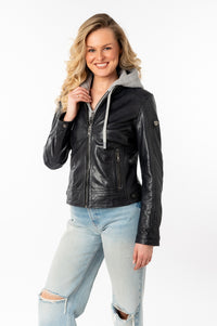 Lederjacke 1101-0779 dark blue