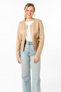 Lederjacke 1101-0780 light beige