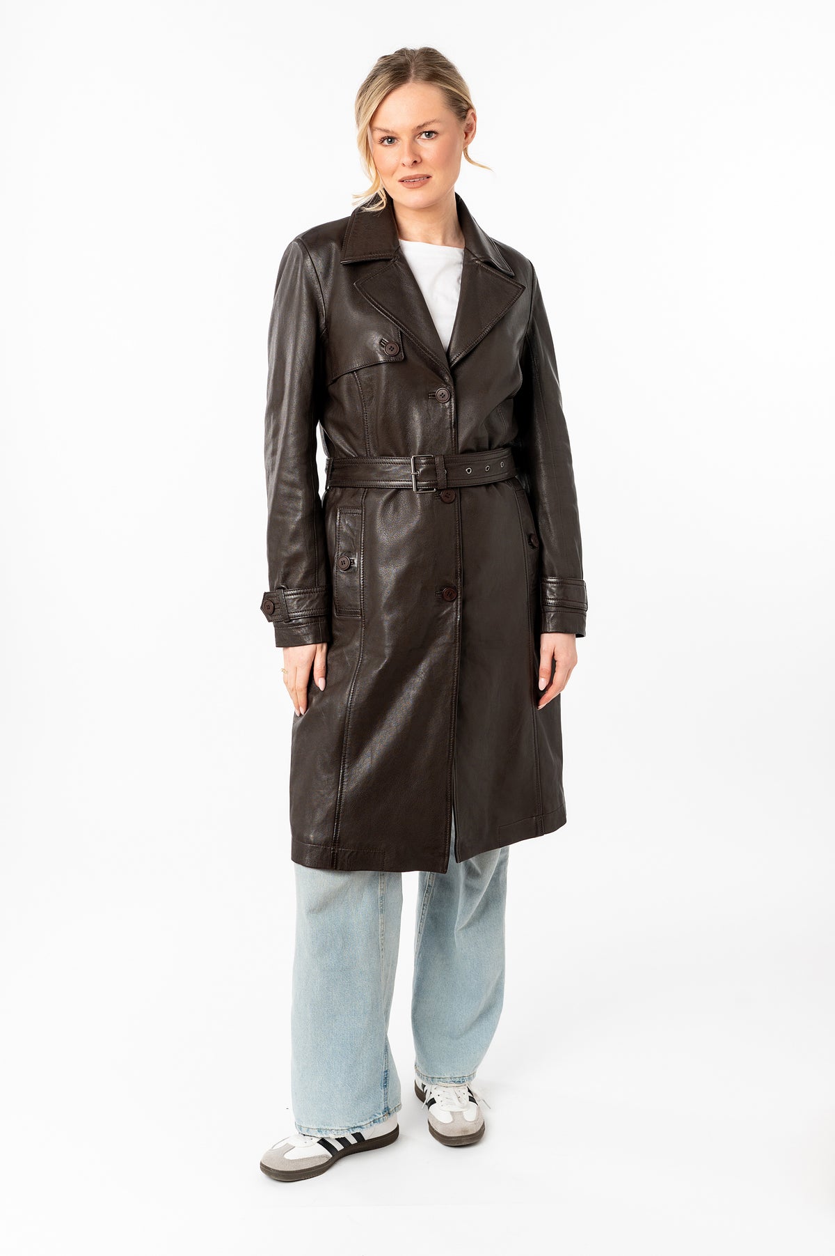 Ledermantel 1102-0026 dark brown