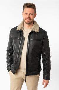 Lederjacke 1201-0746 anthracite