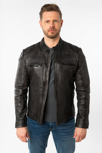 Lederjacke 1201-0811 dark anthracite