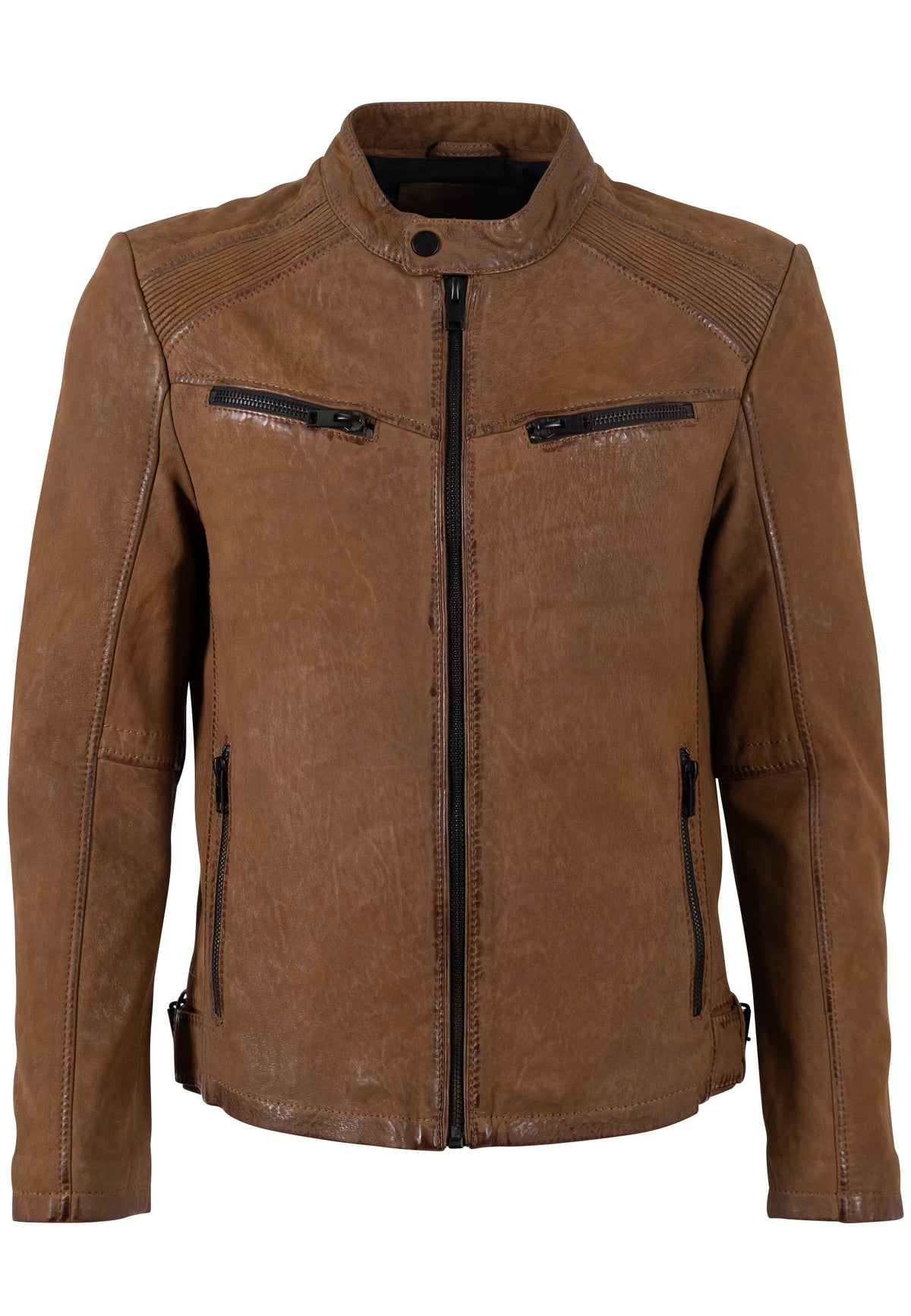 Bikerjacke 1201-0780 dark camel