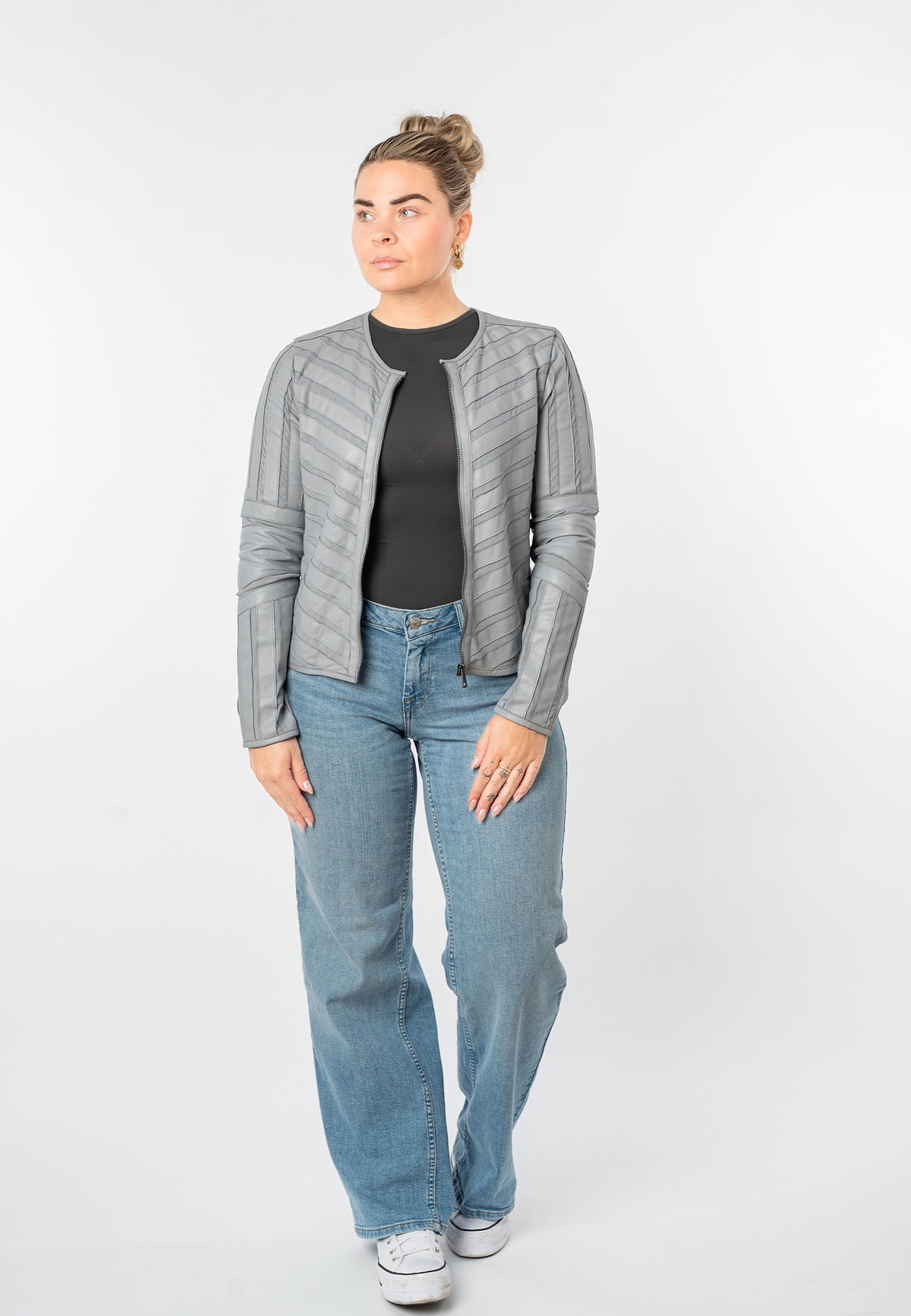 Lederjacke 1101-0728 ice blue