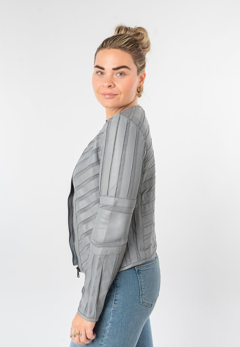 Lederjacke 1101-0728 ice blue