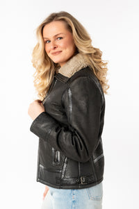 Lederjacke 1101-0750 anthracite