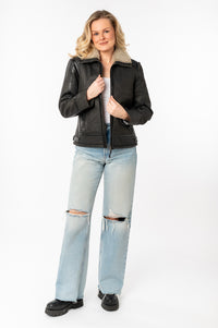 Lederjacke 1101-0750 anthracite