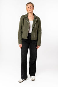 Lederjacke 1101-0753 olive
