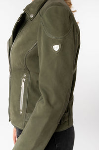 Lederjacke 1101-0753 olive