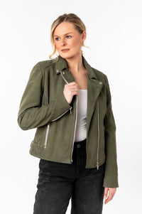 Lederjacke 1101-0753 olive