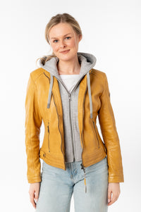 Lederjacke 1101-0779 dark yellow