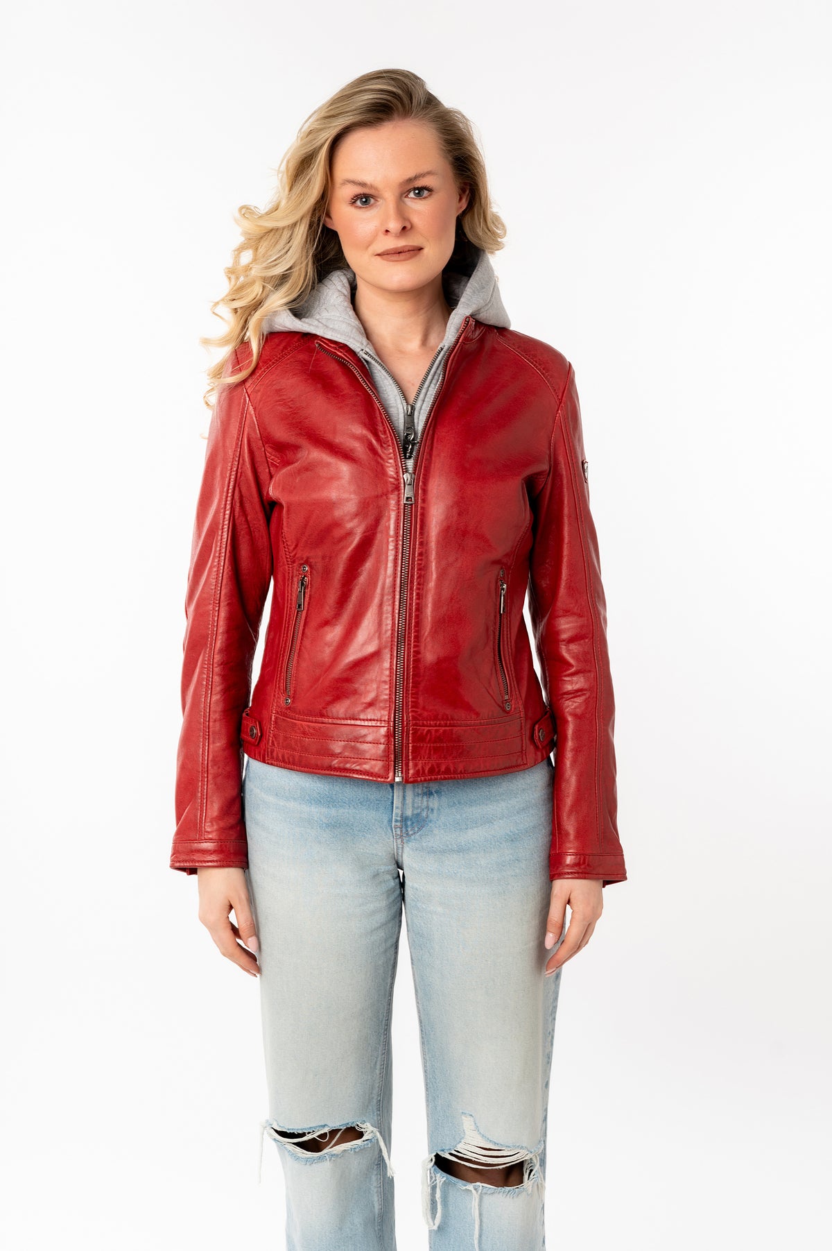 Lederjacke 1101-0779 red