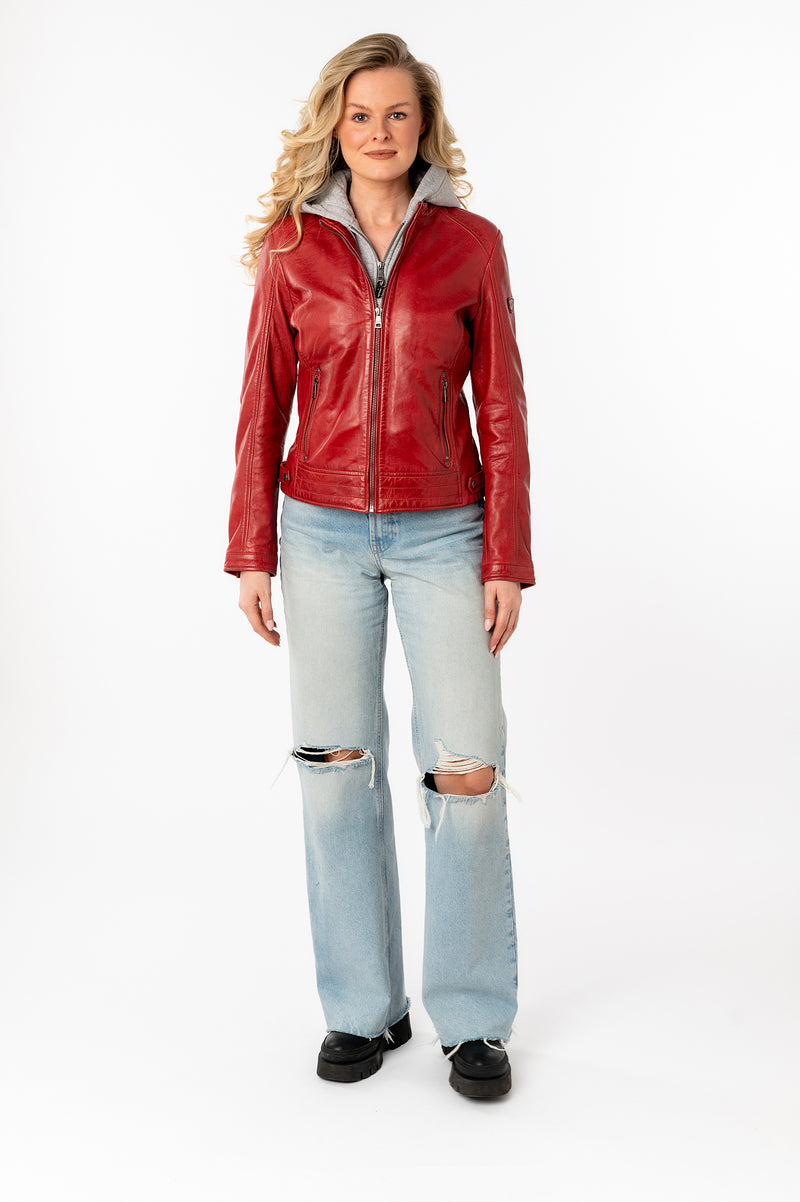 Lederjacke 1101-0779 red