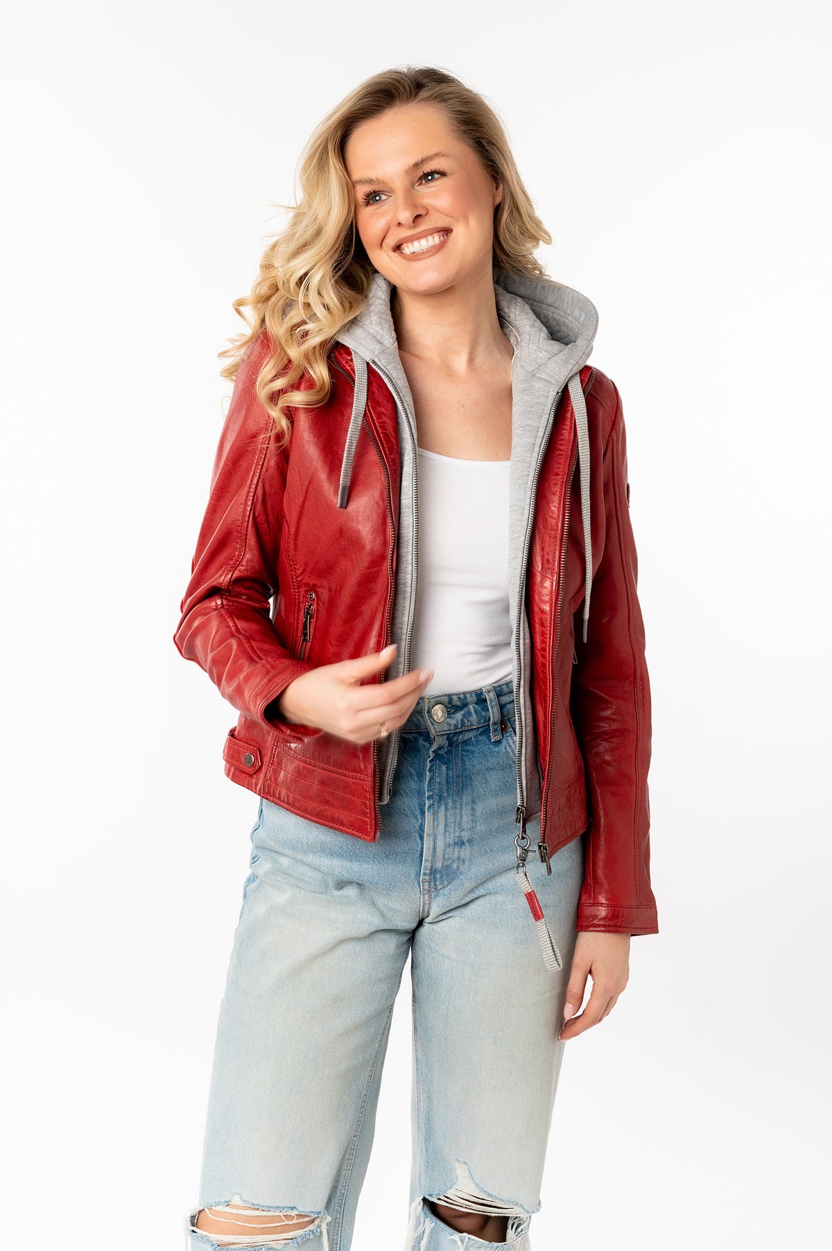 Lederjacke 1101-0779 red