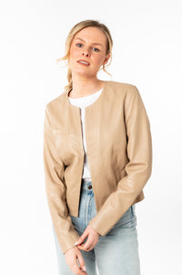 Lederjacke 1101-0780 light beige
