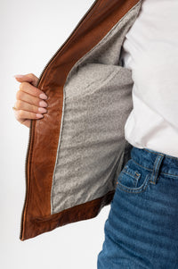 Lederjacke 1101-0800 whiskey