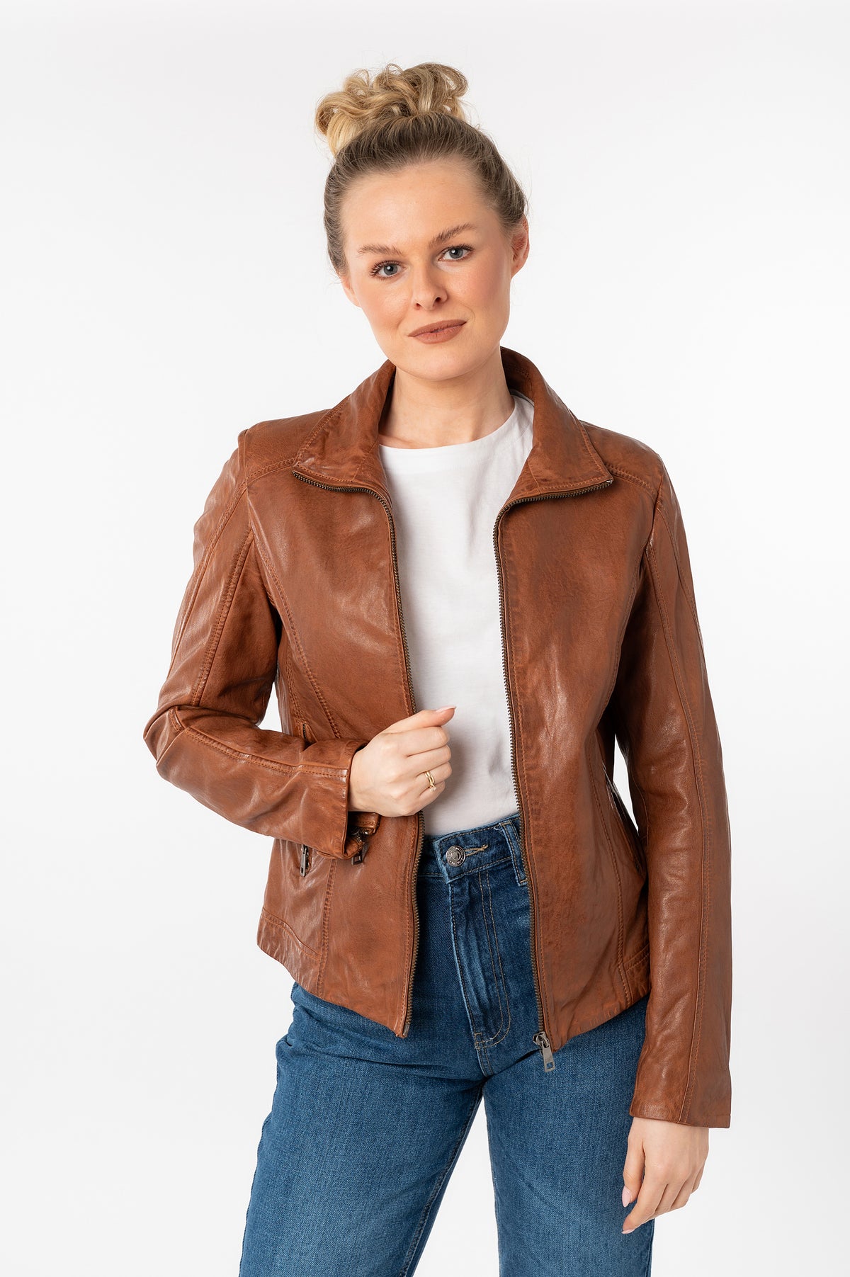 Lederjacke 1101-0800 whiskey