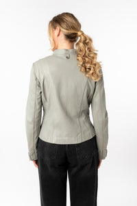 Lederjacke 1101-0801 silver grey