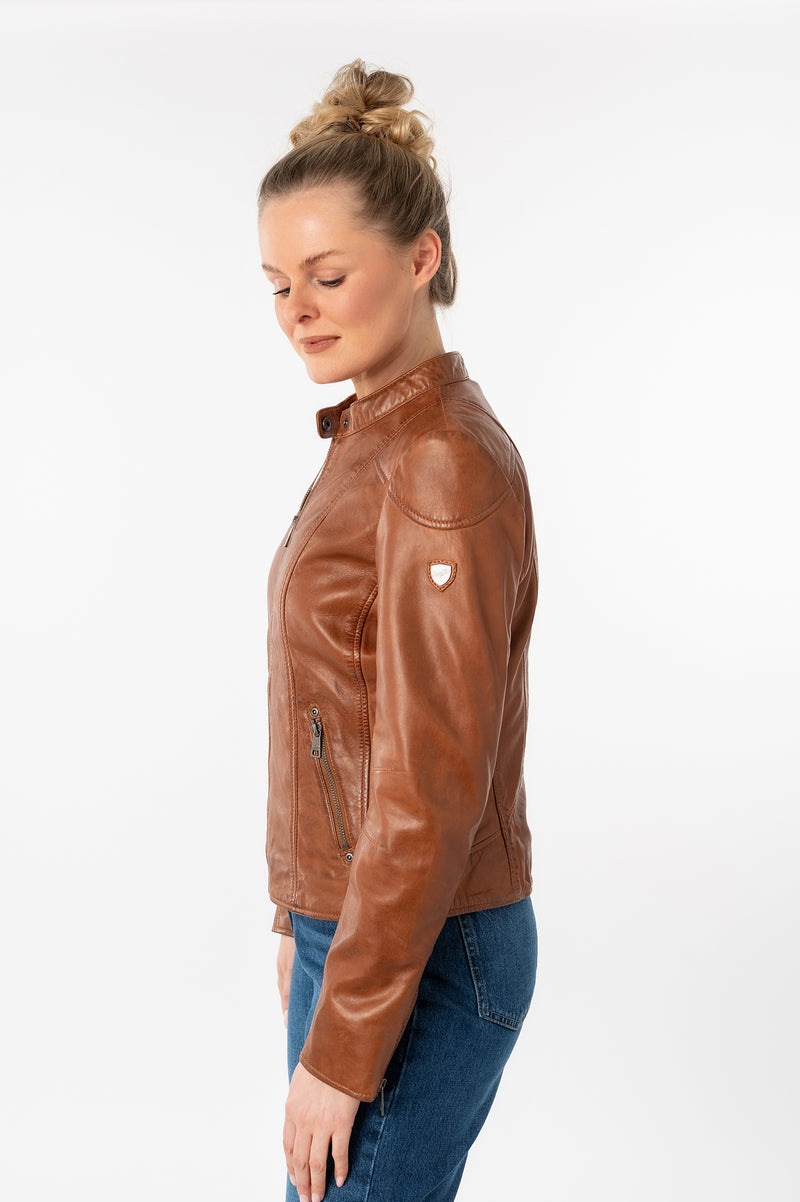 Lederjacke 1101-0836 cognac