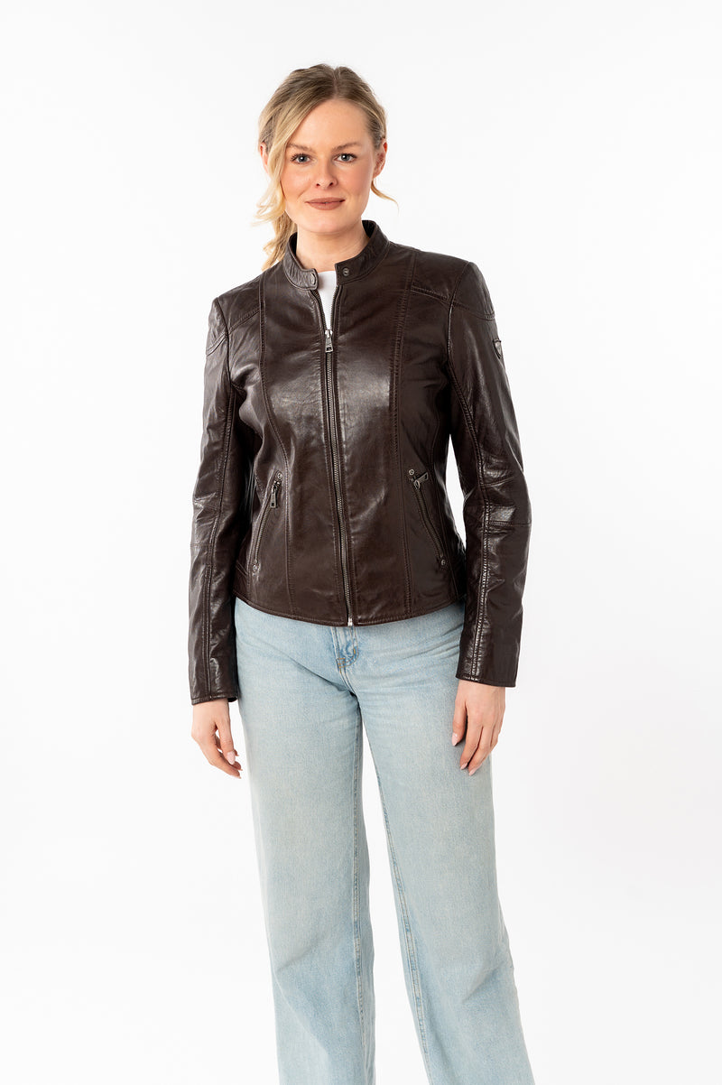Lederjacke 1101-0836 dark brown 