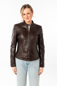 Lederjacke 1101-0836 dark brown 
