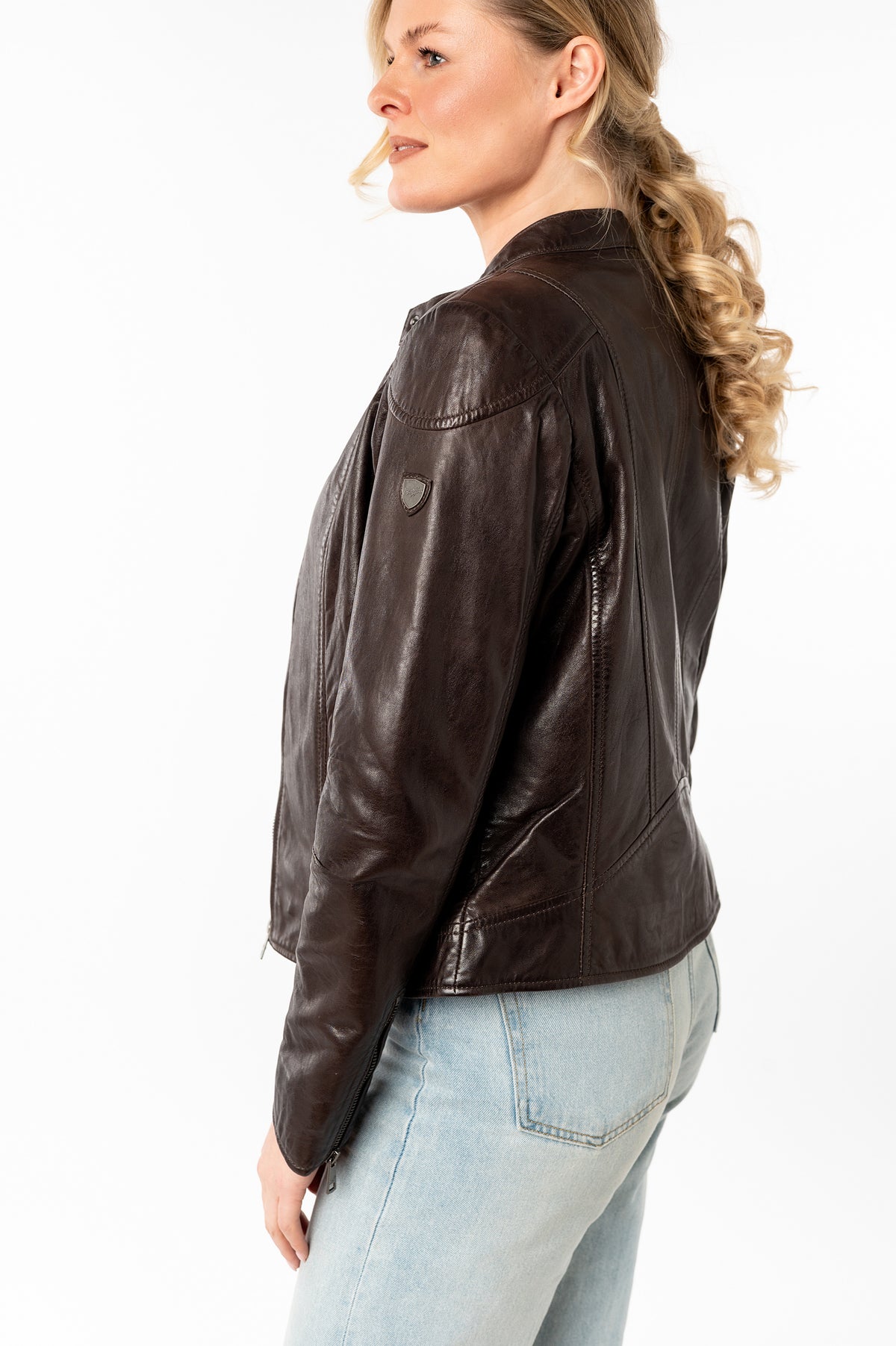 Lederjacke 1101-0836 dark brown 