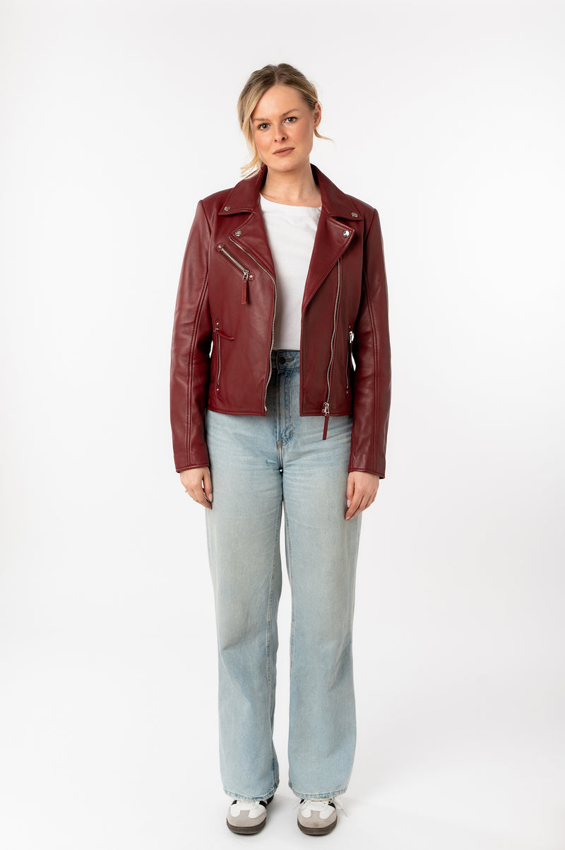 Bikerjacke 1101-0874 wine