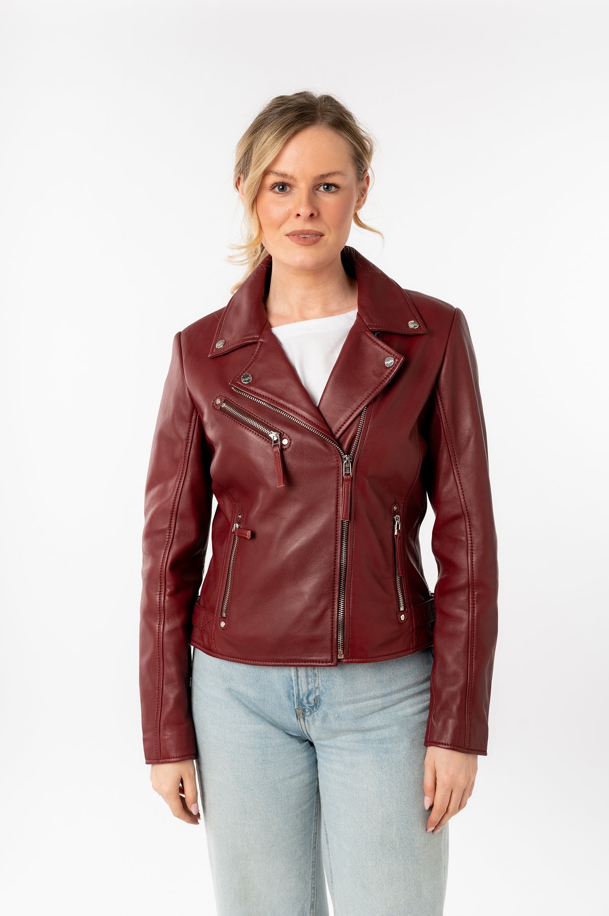 Bikerjacke 1101-0874 wine