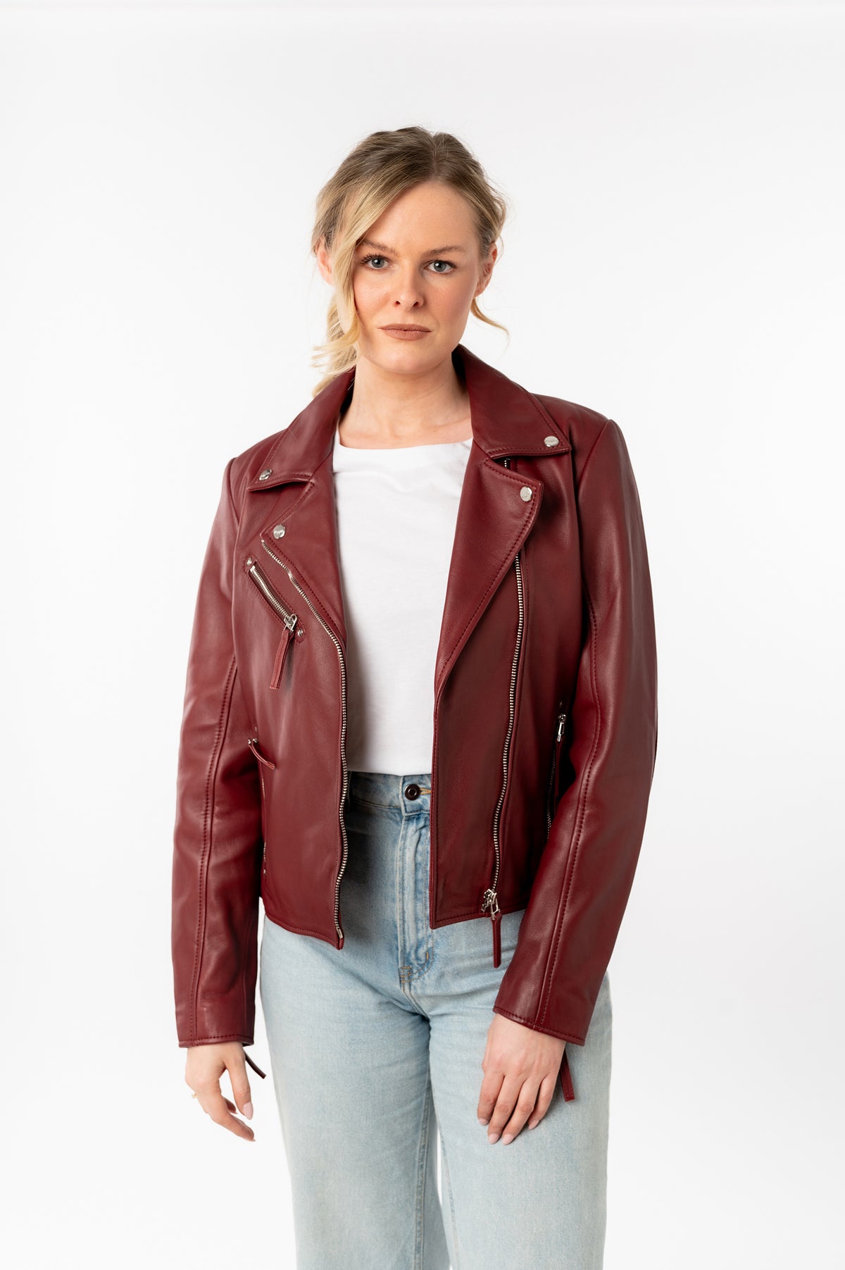 Bikerjacke 1101-0874 wine