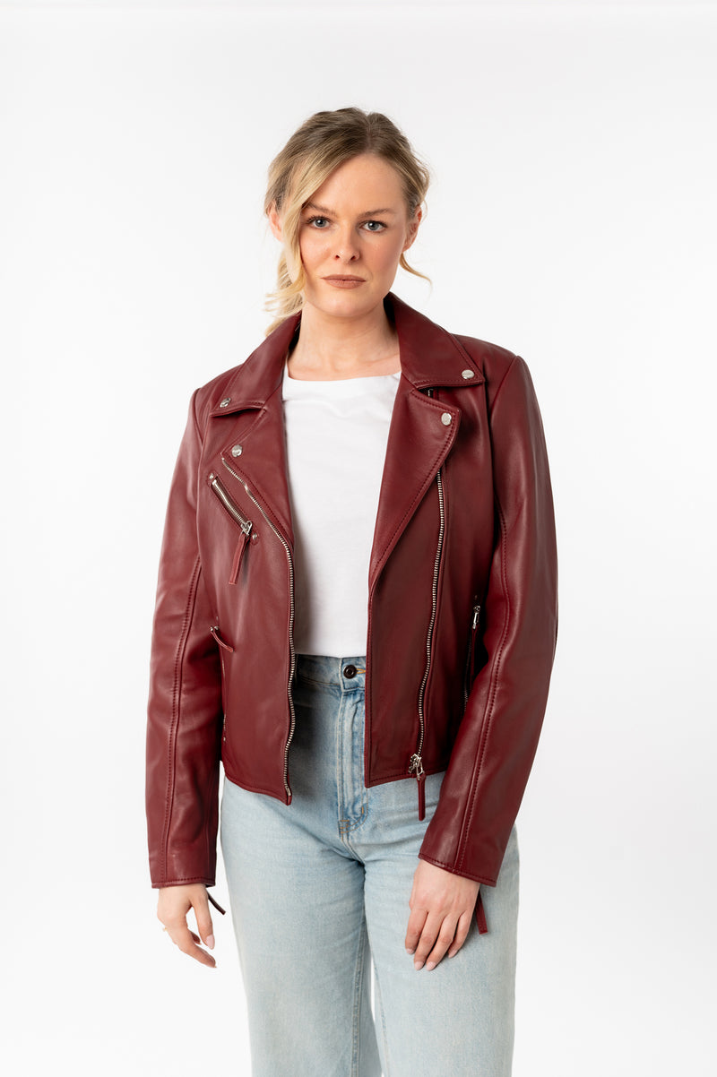 Bikerjacke 1101-0874 wine