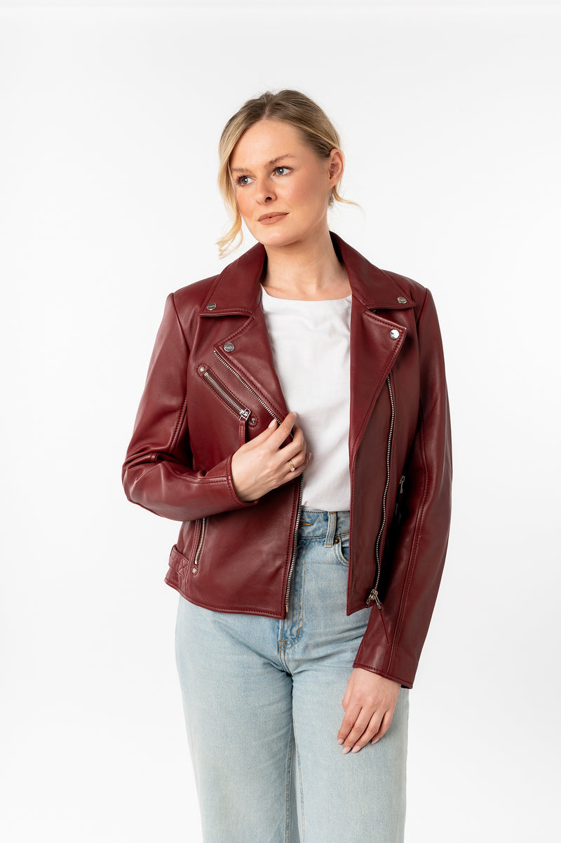 Bikerjacke 1101-0874 wine