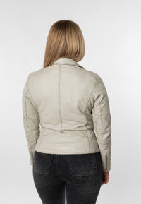 Bikerjacke 1101-0888 silver grey
