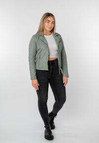 Bikerjacke 1101-0888 frosty green