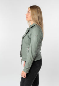 Bikerjacke 1101-0888 frosty green
