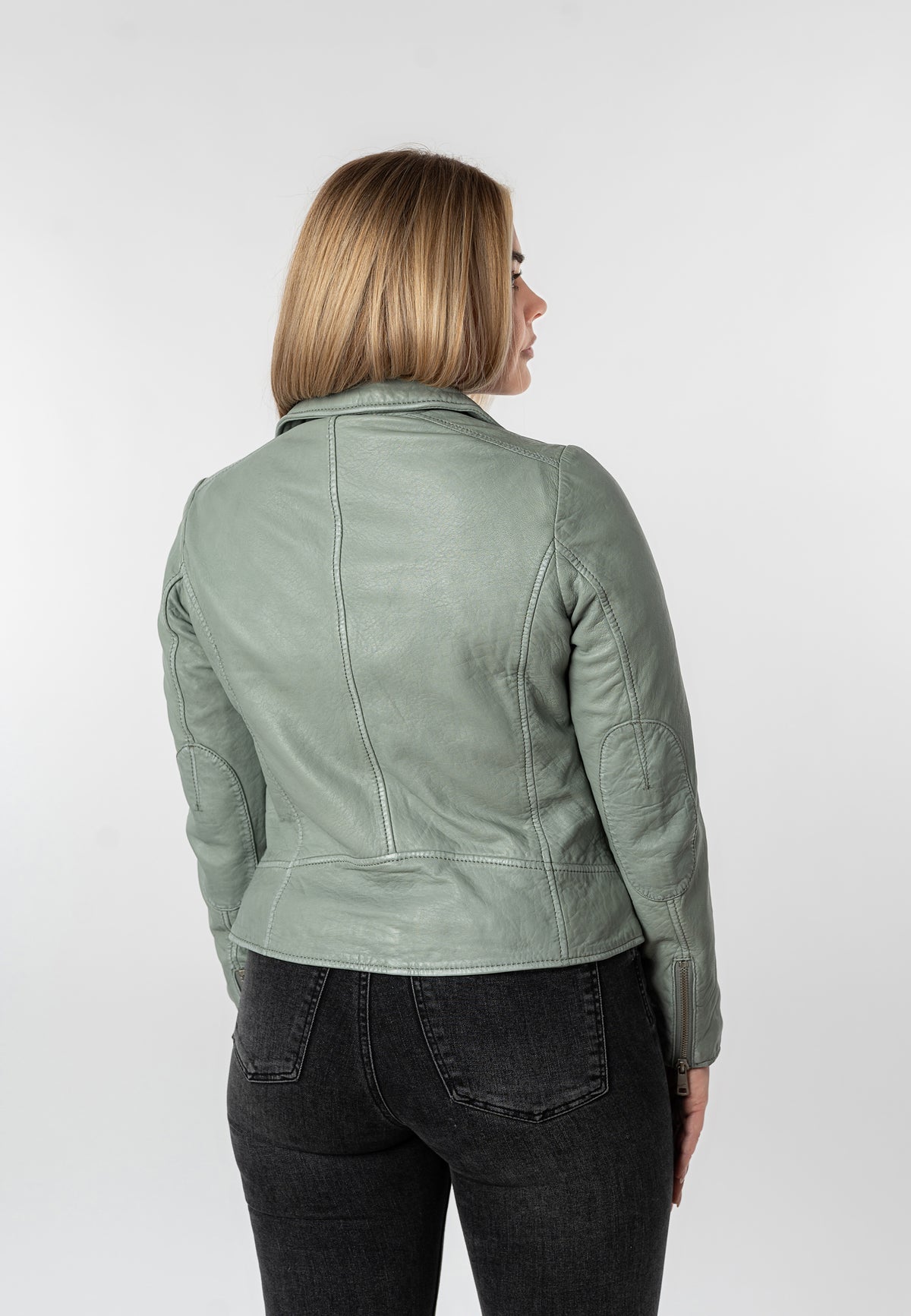Bikerjacke 1101-0888 frosty green