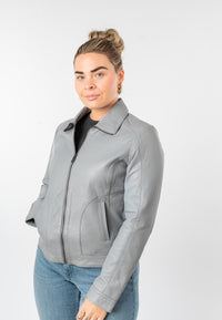 Lederjacke 1101-0892 ice blue