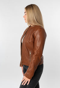 Lederjacke 1101-0893 cognac