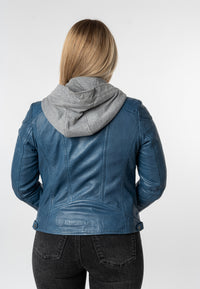 Lederjacke 1101-0894 blue