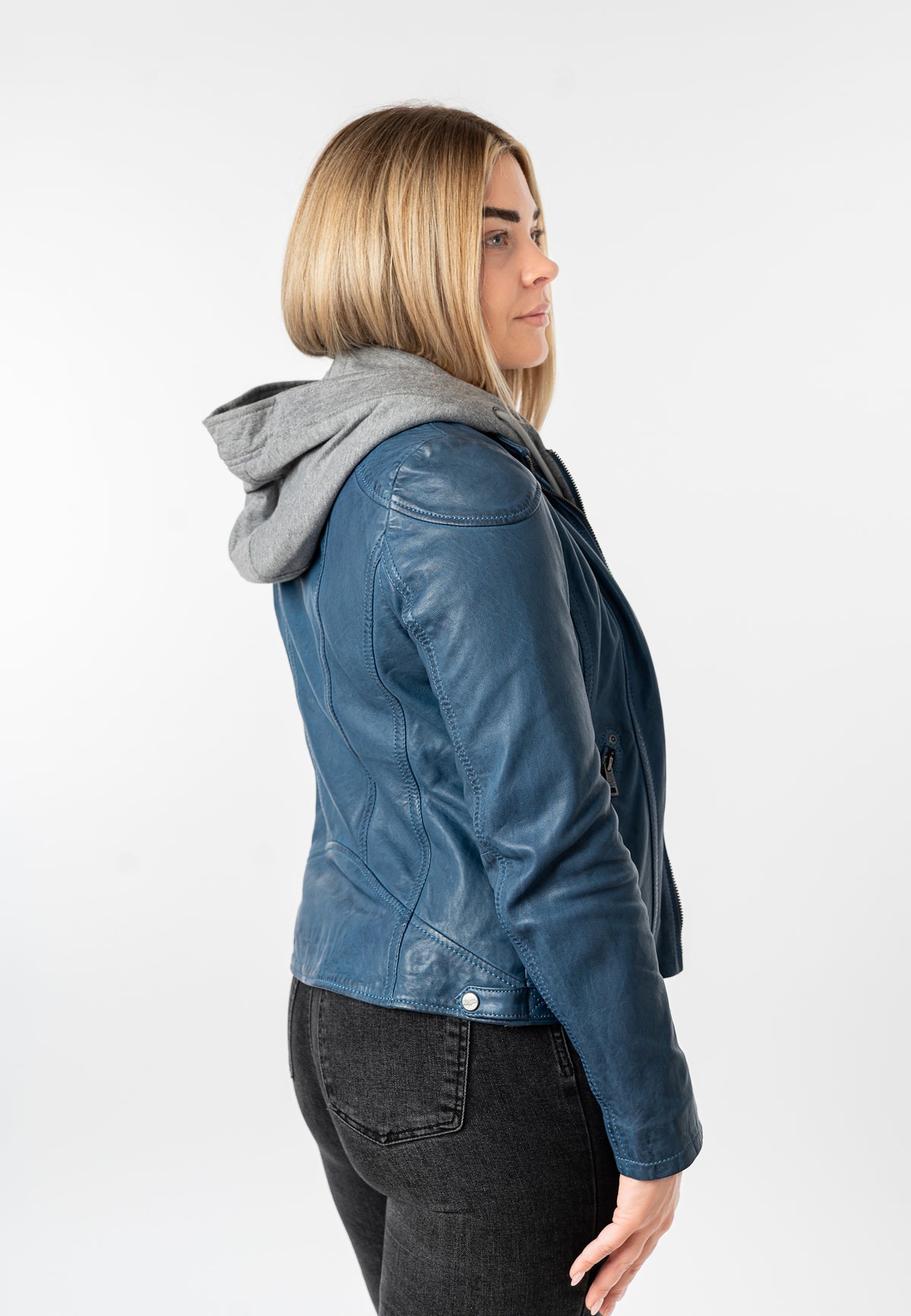 Lederjacke 1101-0894 blue