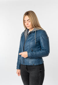Lederjacke 1101-0894 blue