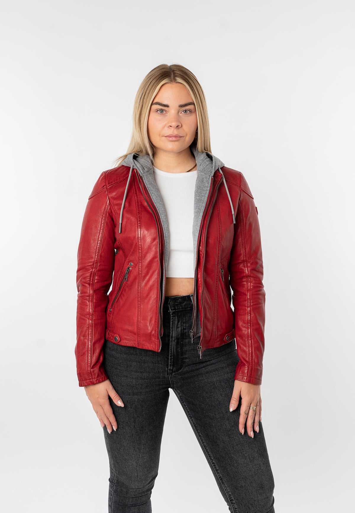 Lederjacke 1101-0894 red