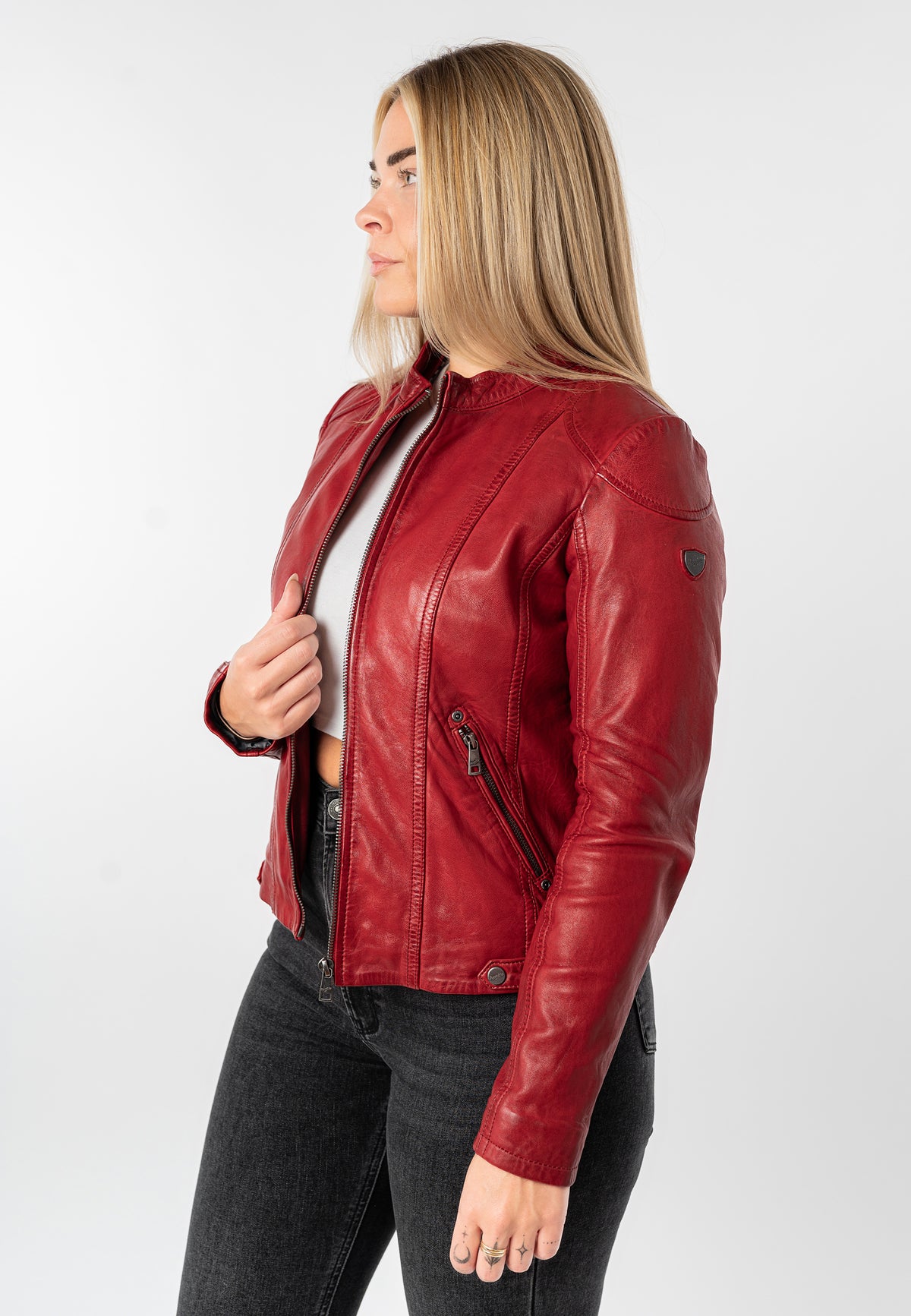 Lederjacke 1101-0894 red