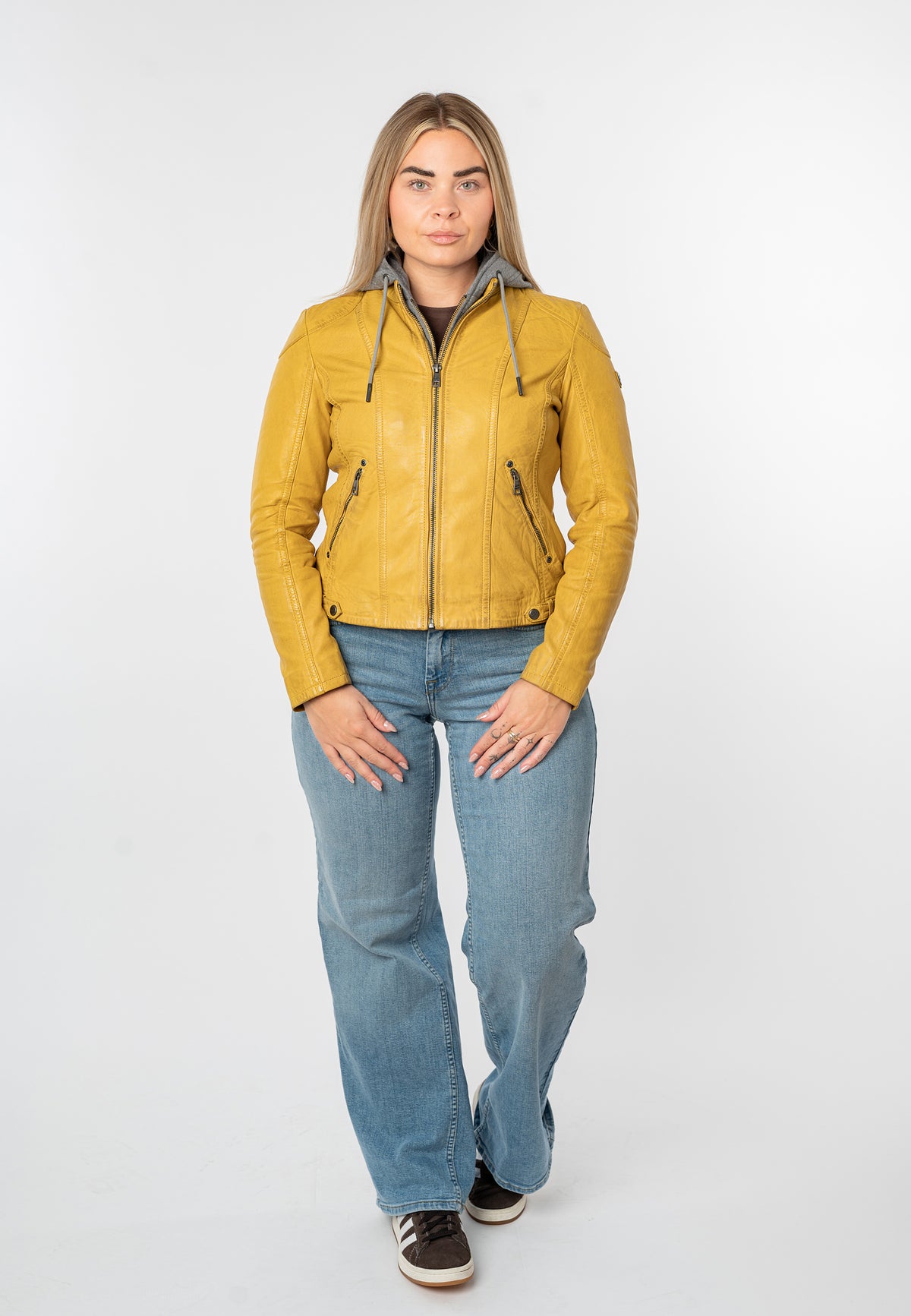 Lederjacke 1101-0894 maize