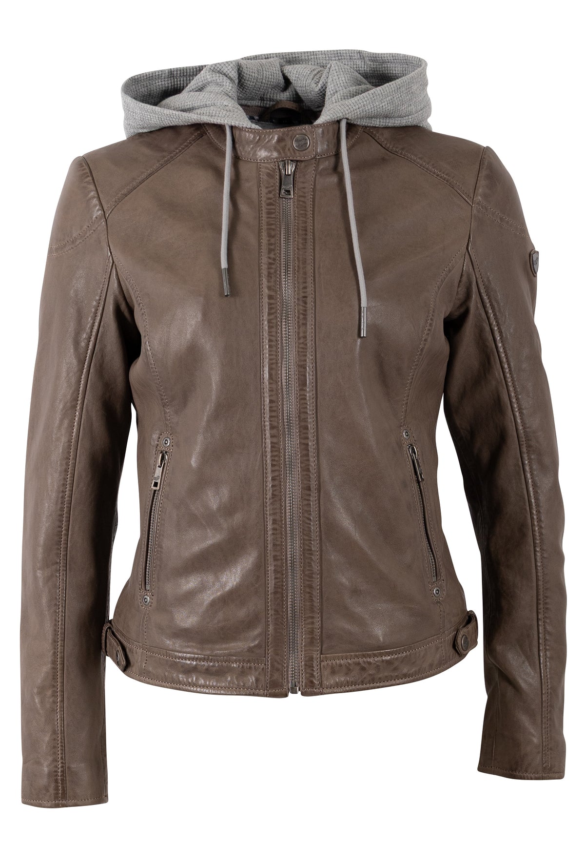Lederjacke 1101-0895 light taupe
