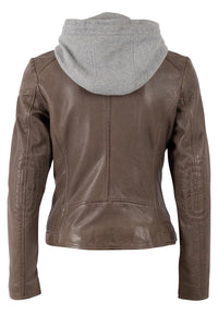 Lederjacke 1101-0895 light taupe