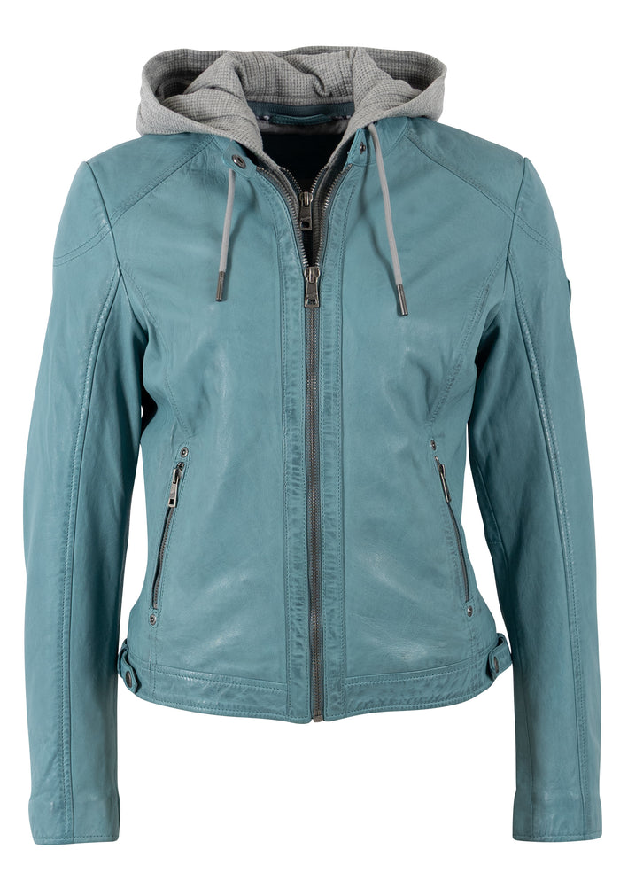 Lederjacke 1101-0895 light turquoise