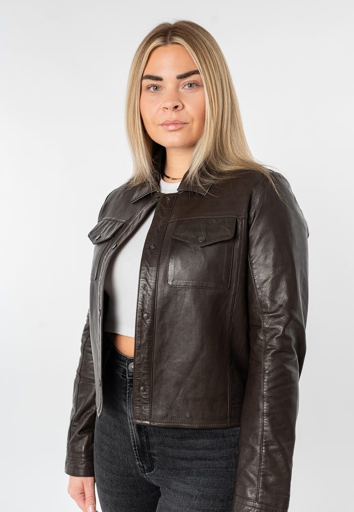 Lederjacke 1101-0896 brown