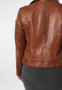 Lederjacke 1101-0897 cognac