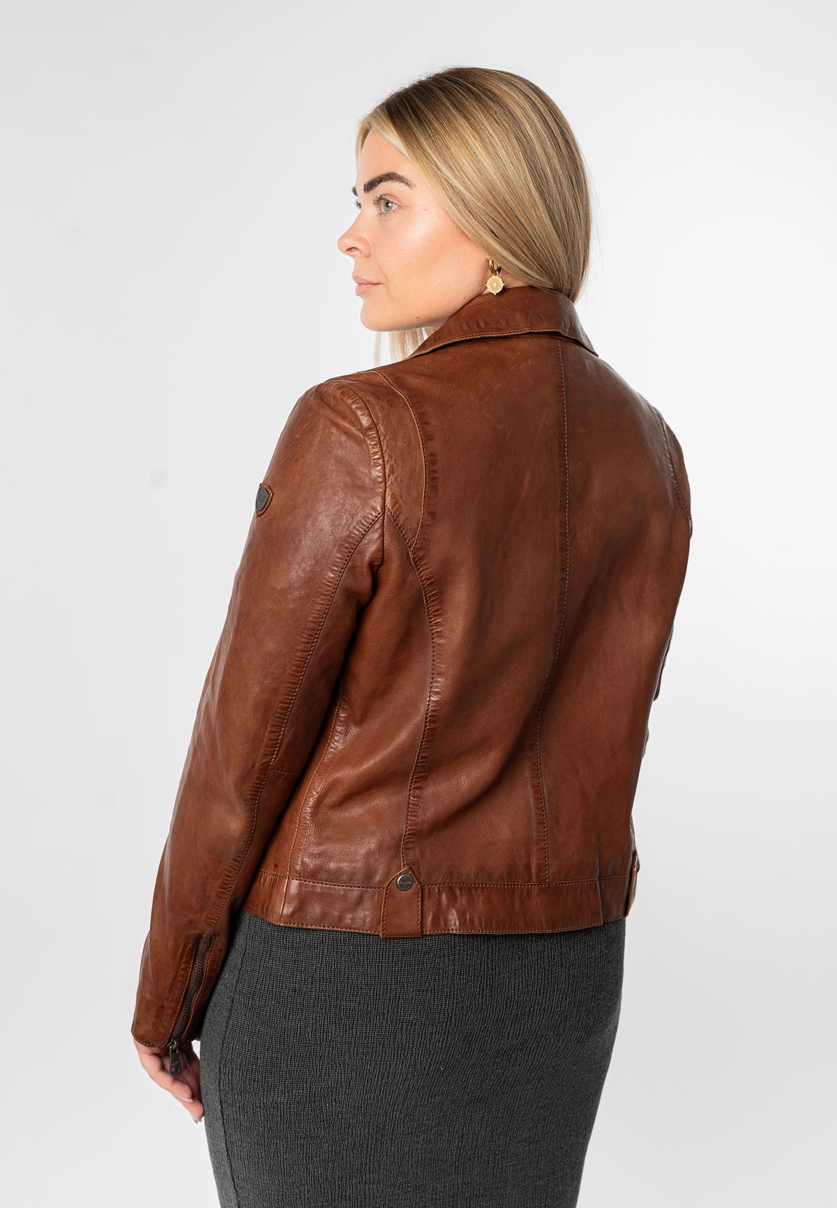 Lederjacke 1101-0897 cognac
