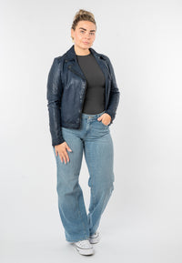 Lederjacke 1101-0897 blue