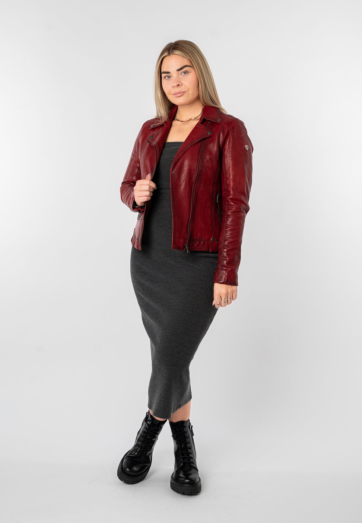 Lederjacke 1101-0897 red